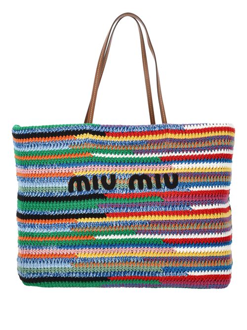 Borsa shopping in crochet MIU MIU | 5BG228V-OROAF46F0055